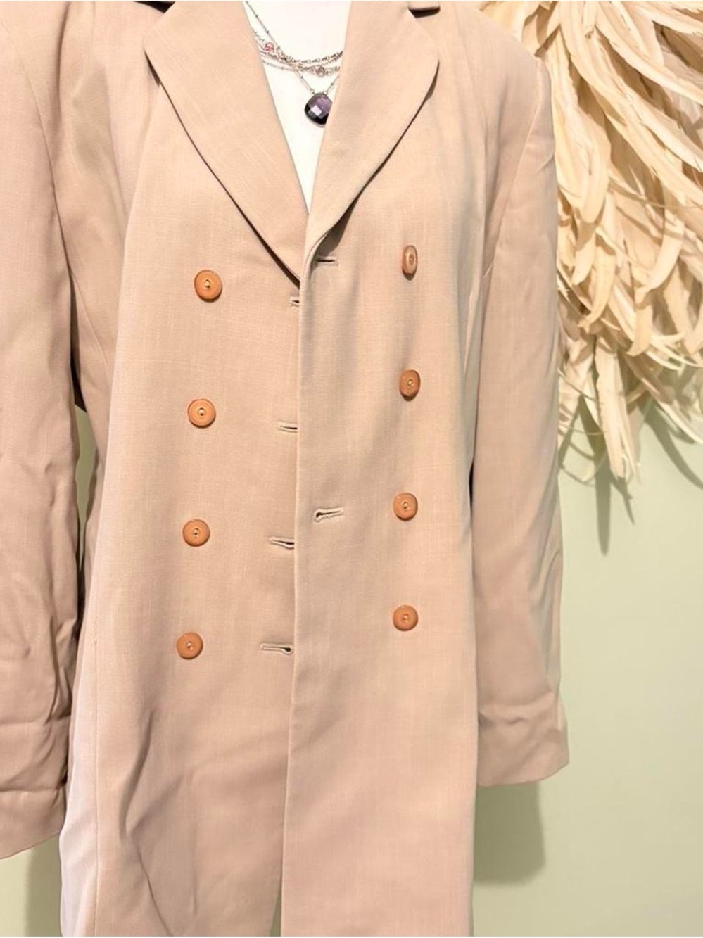 Vintage Larry Levine tan jacket coat